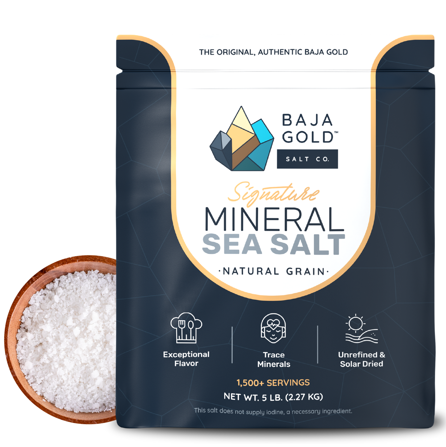 Baja Gold™ Signature Mineral Sea Salt – Natural Grain