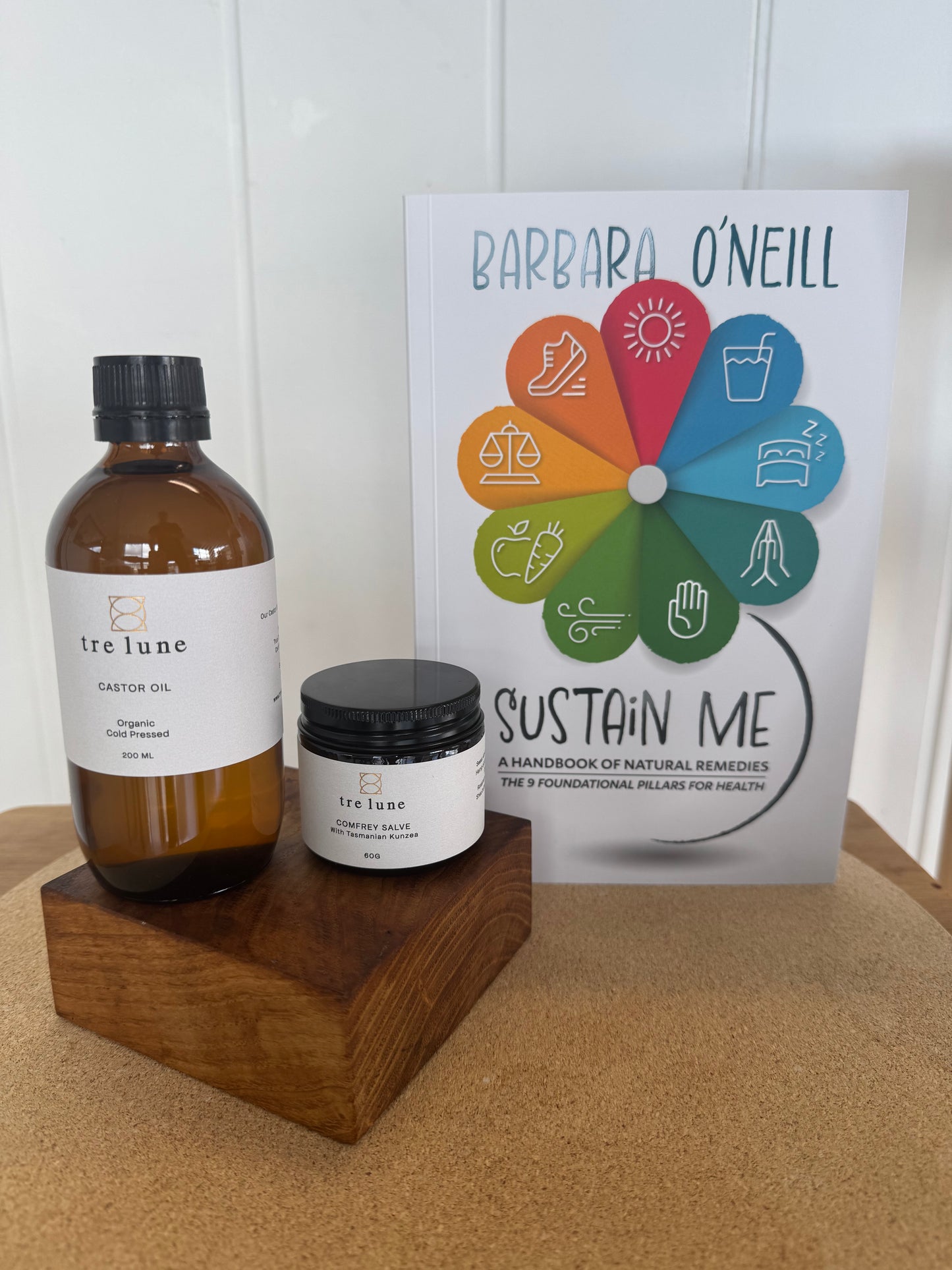 Tre Lune Home Remedy Bundle inspired by Barbara O’Neill – natural remedies for hormone balance, skin and muscle relief
