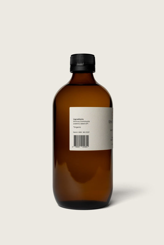 Tre Lune Organic Castor Oil – cold pressed, hexane-free and bottled in glass in Australia