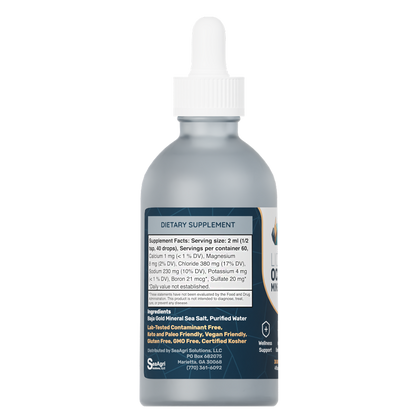 Baja Gold Liquid Ocean Minerals 120ml Glass Bottle – Australia