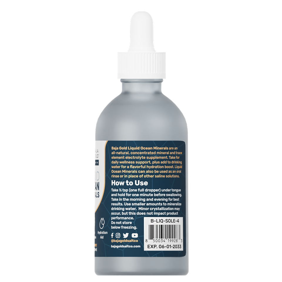 Baja Gold Liquid Ocean Minerals Australia – Hydration & Trace Minerals.