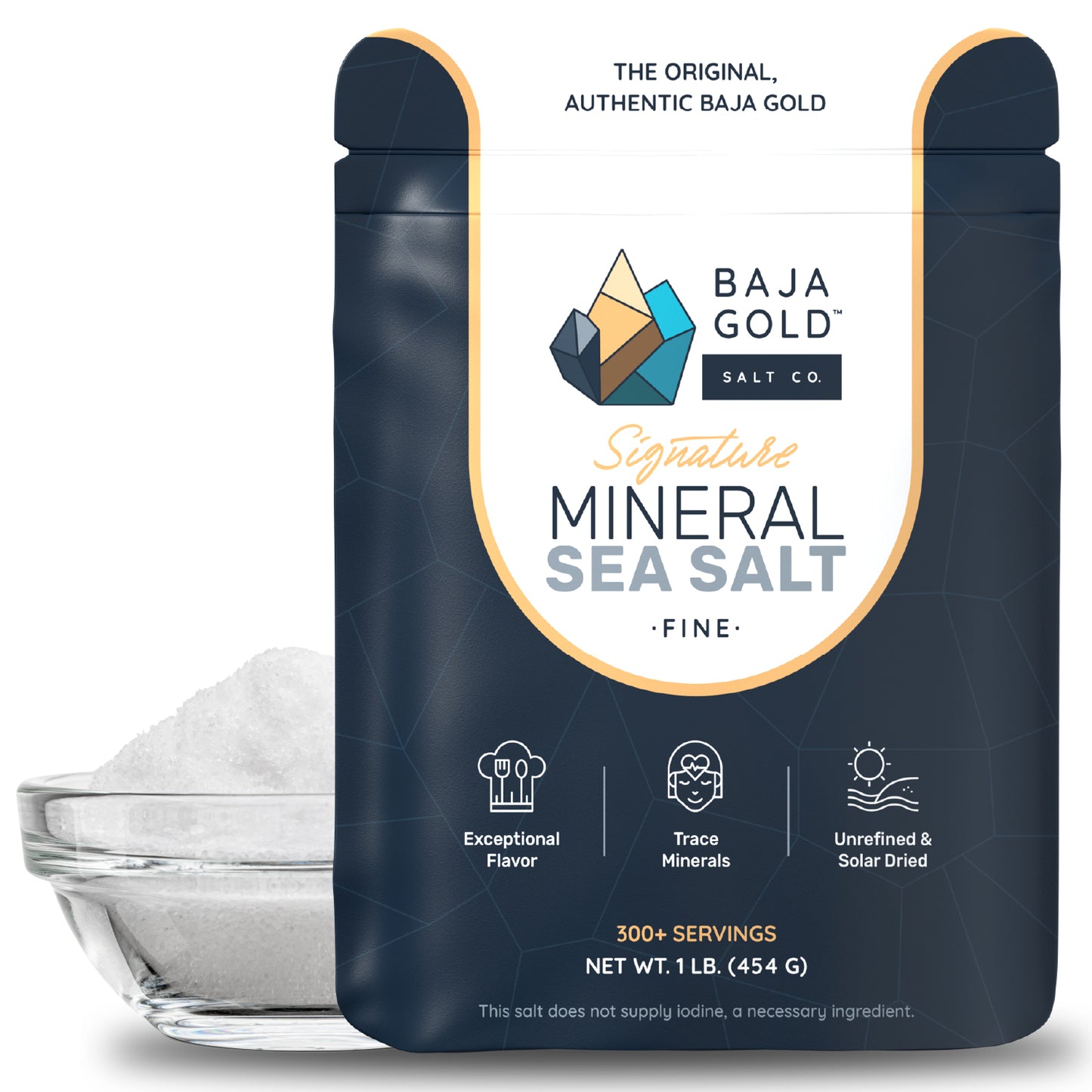 Baja Gold™ Signature Mineral Sea Salt – Fine Grain