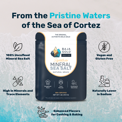 Baja Gold™ Signature Mineral Sea Salt – Natural Grain