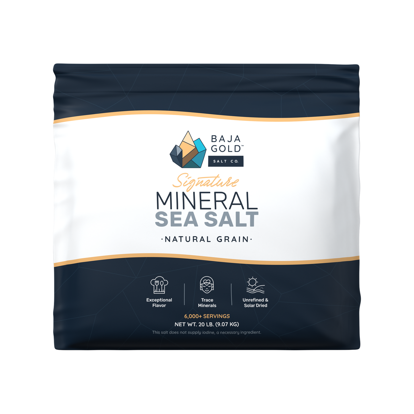 Baja Gold™ Signature Mineral Sea Salt – Natural Grain