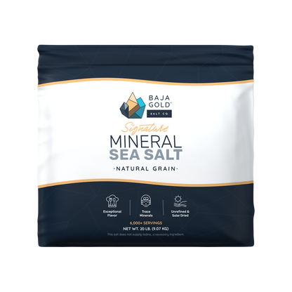 Baja Gold™ Signature Mineral Sea Salt – Natural Grain