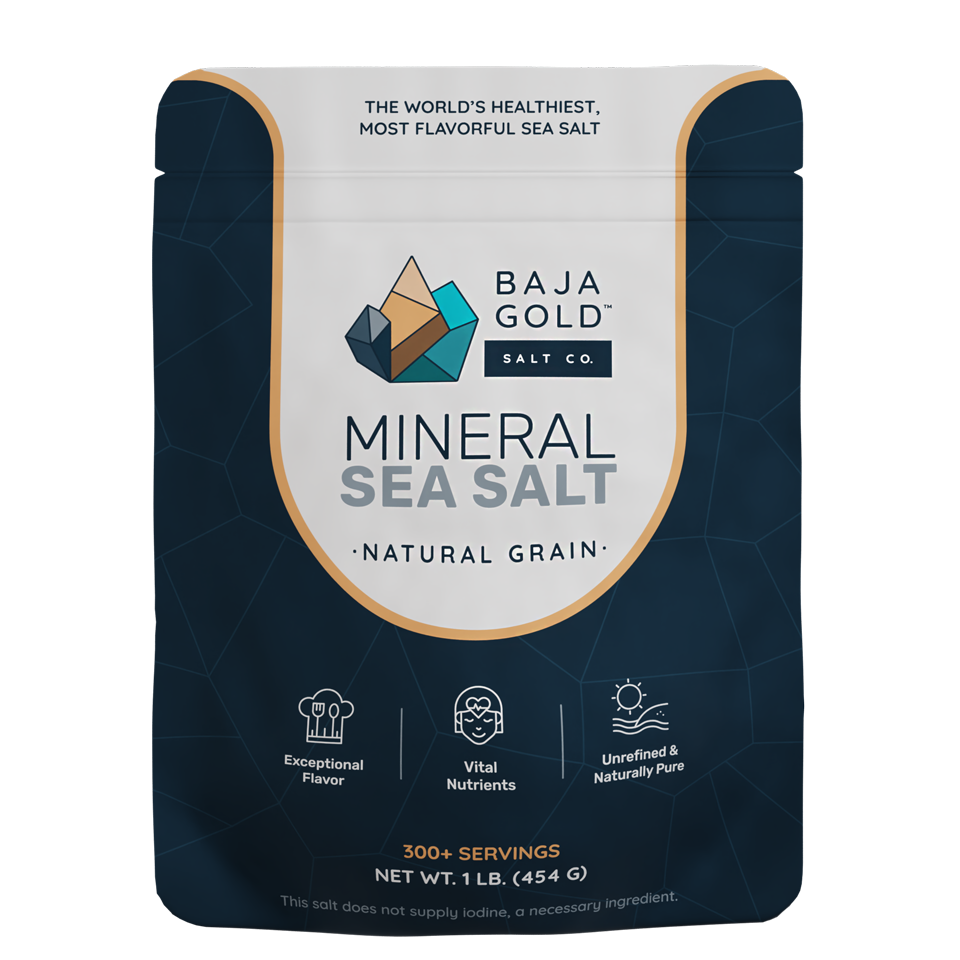 Premium natural unrefined sea salt from Baja California