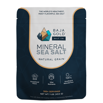 Premium natural unrefined sea salt from Baja California