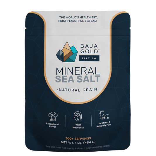 Premium natural unrefined sea salt from Baja California