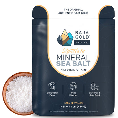 Mineral-rich salt for hydration and cooking