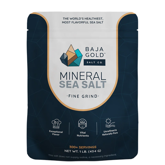 Premium natural unrefined sea salt from Baja California