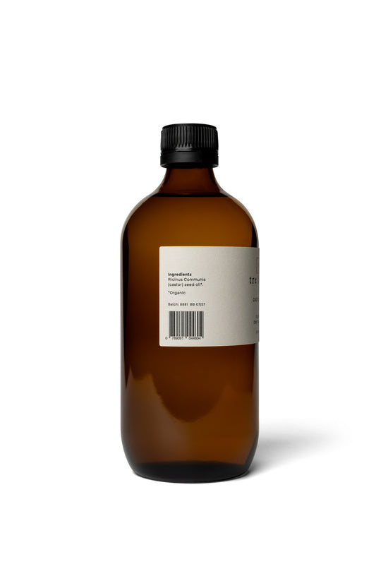 Tre Lune Organic Castor Oil – cold pressed, hexane-free and bottled in glass in Australia
